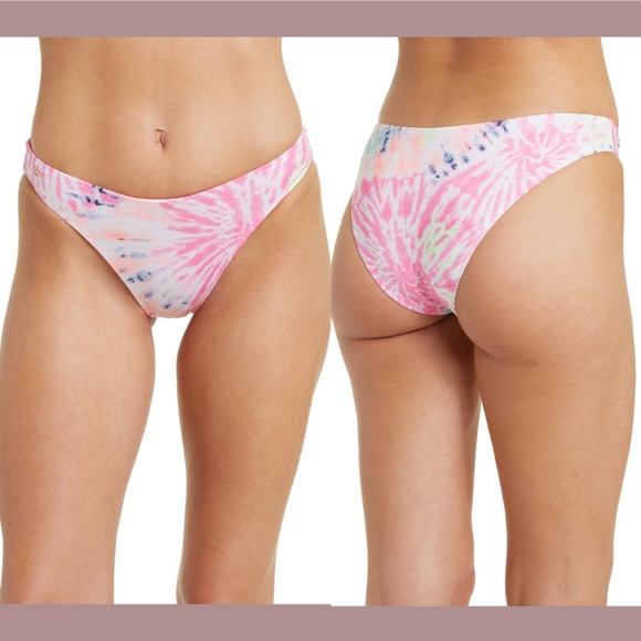 NWT Maaji [ Small ] Rainbows Sublimity Classic‎ High Leg Bottoms in Tie Dye - Picture 1 of 12